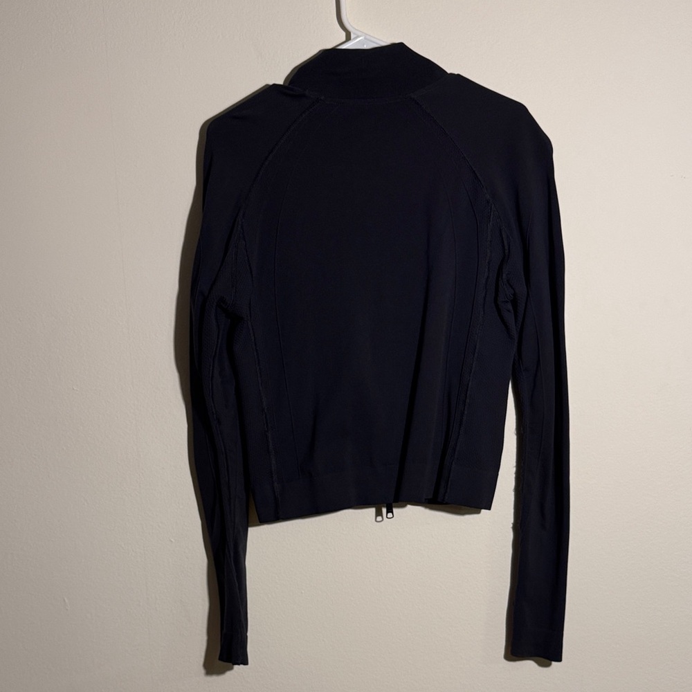 Theory Midnight Black Ruched Jacket - Picture 7 of 7